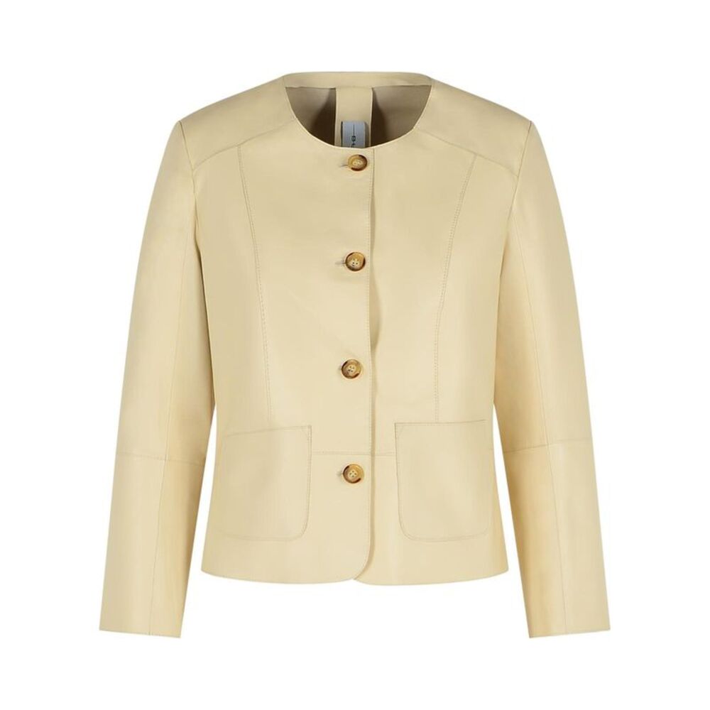 Bully Ivory Leather Jacket Women